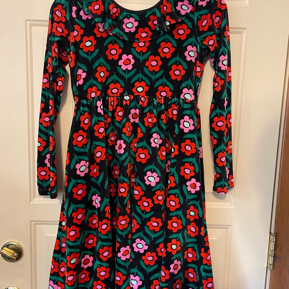 Hanna Andersson Red and Pink Floral Kids Dress - Picture 2 of 4